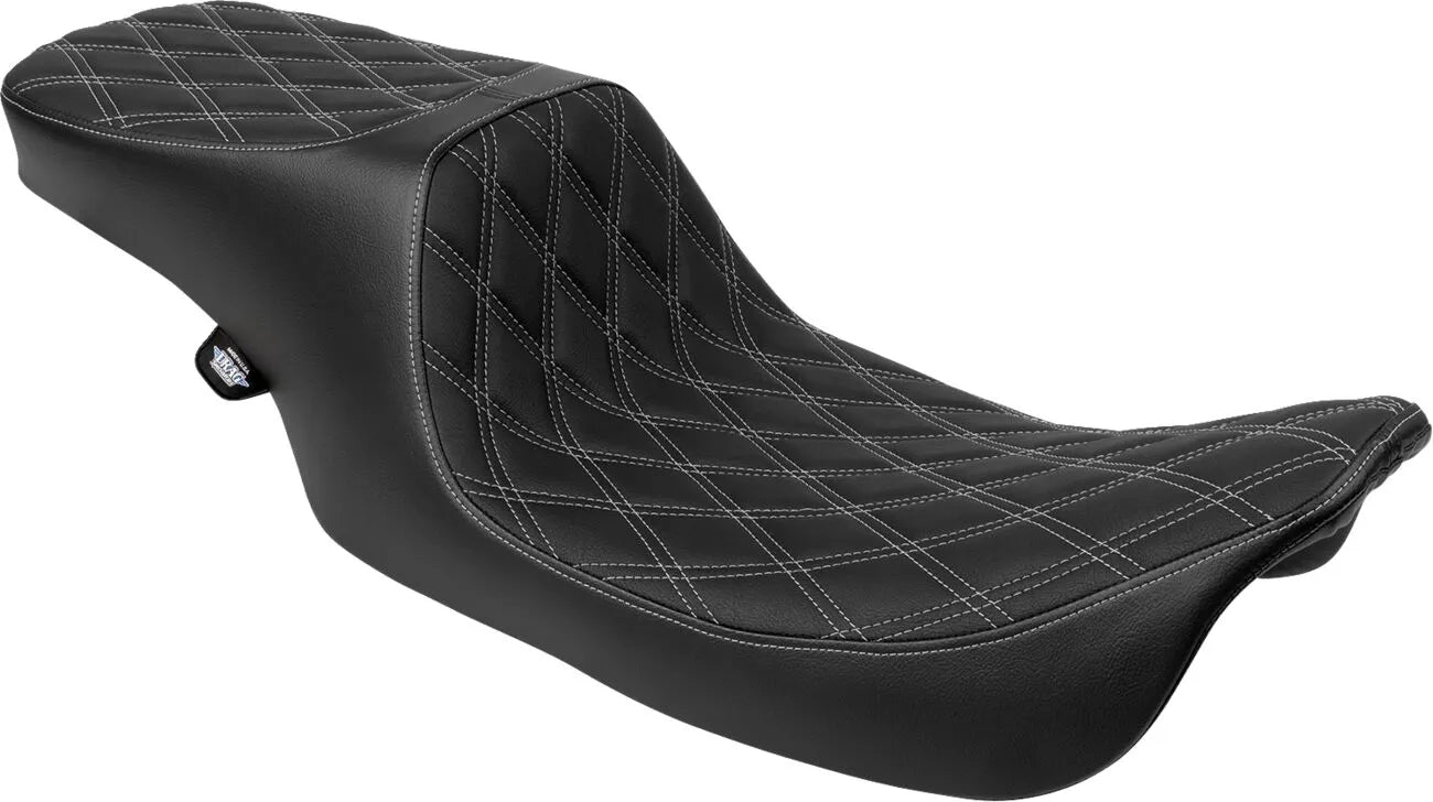 Drag Specialties Performance Predator 2-up Seat - For Harley Davidson