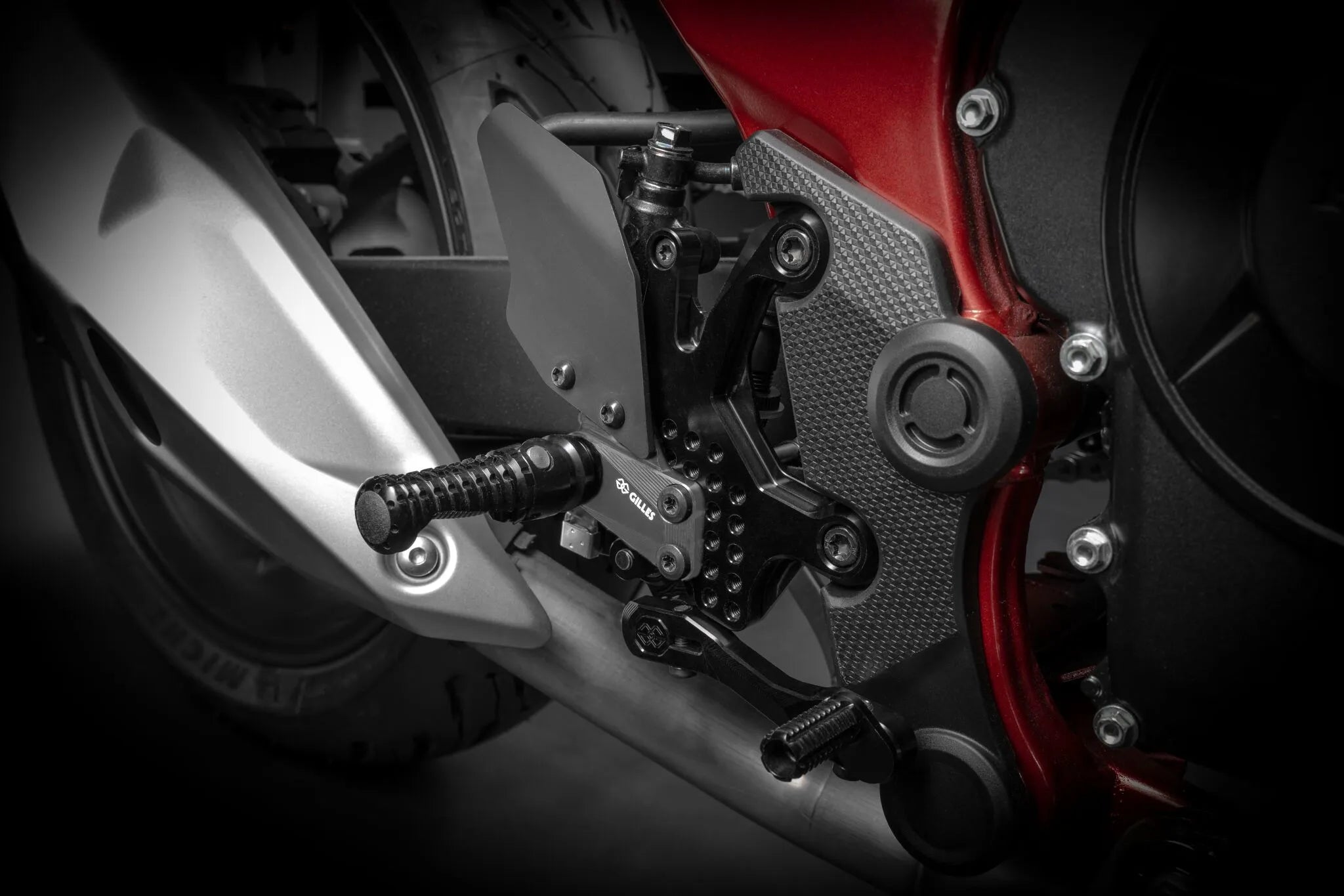 Gilles Tooling As31gt3 Adjustable Rearset - Black