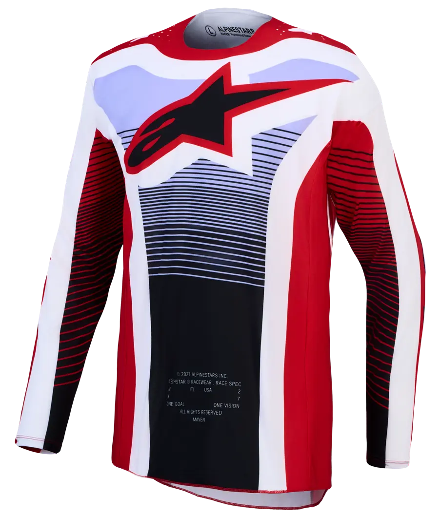 Alpinestars Techstar Maven Jersey Red/White/Black