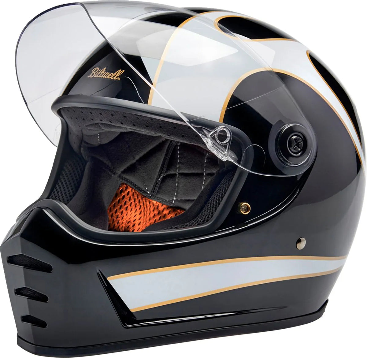 Biltwell Lane Splitter Helmet Gloss / Flames