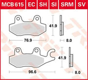 Trw All Round Spiekane Metaliczne Klocki Hamulcowe - Przód i Tył