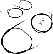LA CHOPPERS Standard Black Vinyl Cable/Brake Line Kit for Ape