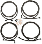 LA Choppers Midnight Braided Cable Kit for 18"-20" Ape Hangers