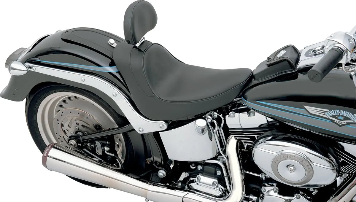 Drag Specialties Backrest Compatible Solo Seat - For Harley Davidson