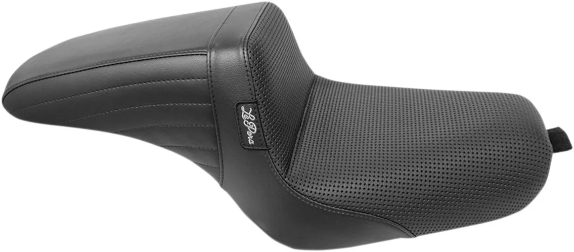 Le Pera Kickflip Seat - Black Basketweave - For Harley Davidson
