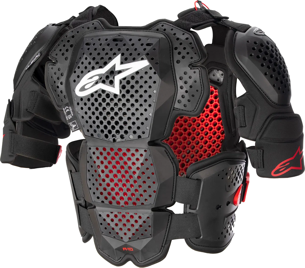 Alpinestars a-10 v2 Full Chest Guard Black Red