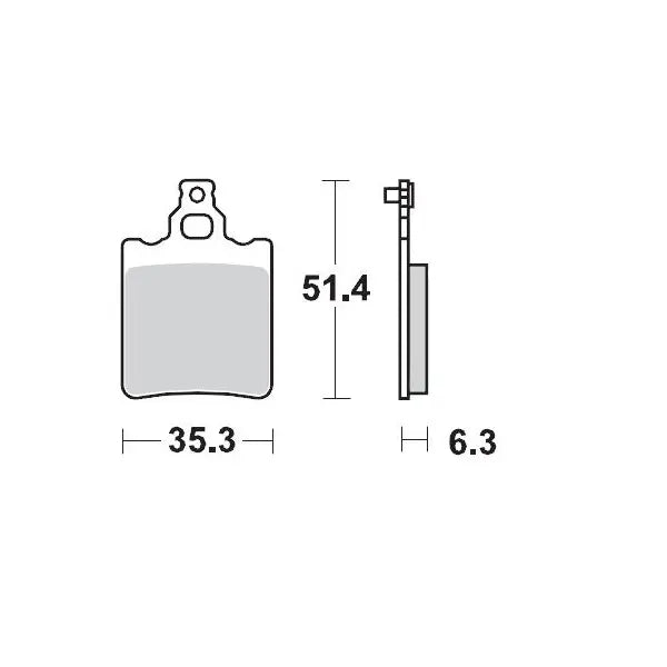 Moto-Master Sintered MX/Enduro Rear Brake Pads for KTM 65