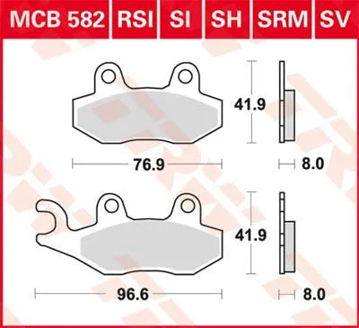 Trw Sv Series Spiekane Klocki Hamulcowe - Przód - Przód i Tył