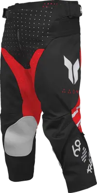 Thor Youth Launchmode Futura Racewear Pants - Black/Light Gray/Red/White