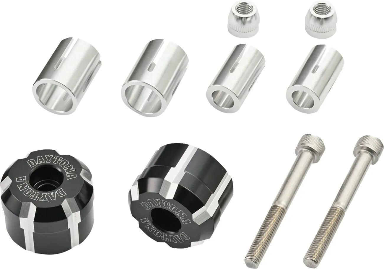 Daytona Handlebar End Weights - Black Anodized Aluminum