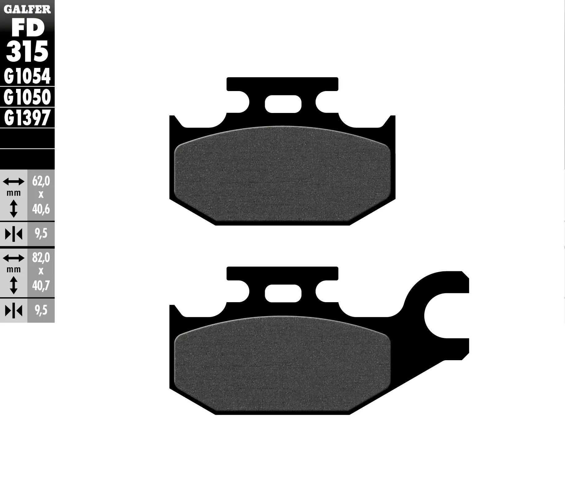 Galfer Organic Brake Pad Set For Motorcycle