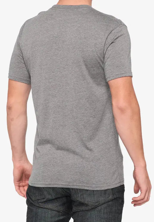 100% Icon Short Sleeve T-Shirt Heather Grey