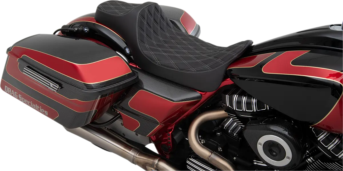 Drag Specialties Extended Reach Predator Seat - For Harley Davidson