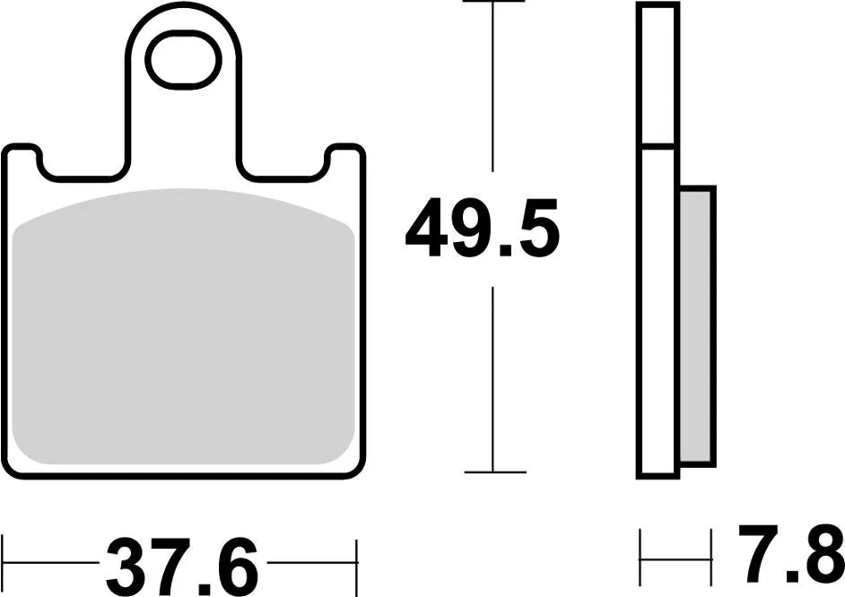 Sbs Ds Racing Dual Sintered Klocki Hamulcowe - Przód