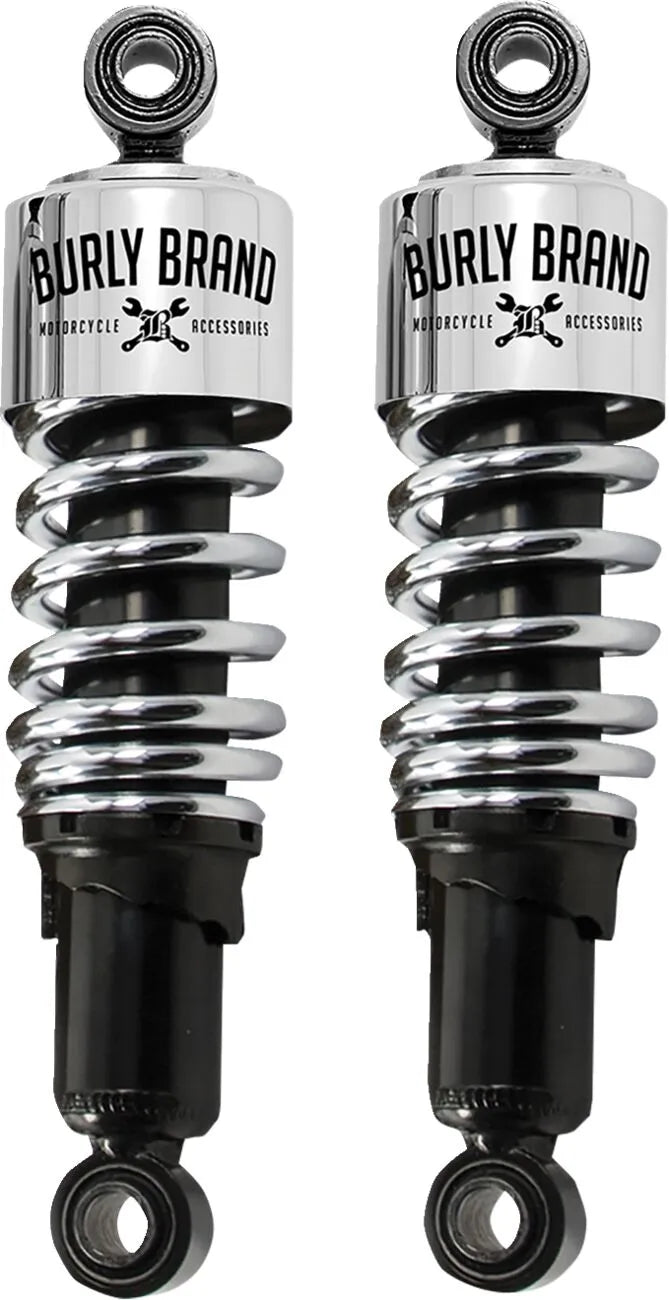 Burly Brand Slammer Shocks 10.5" For Harley Davidson