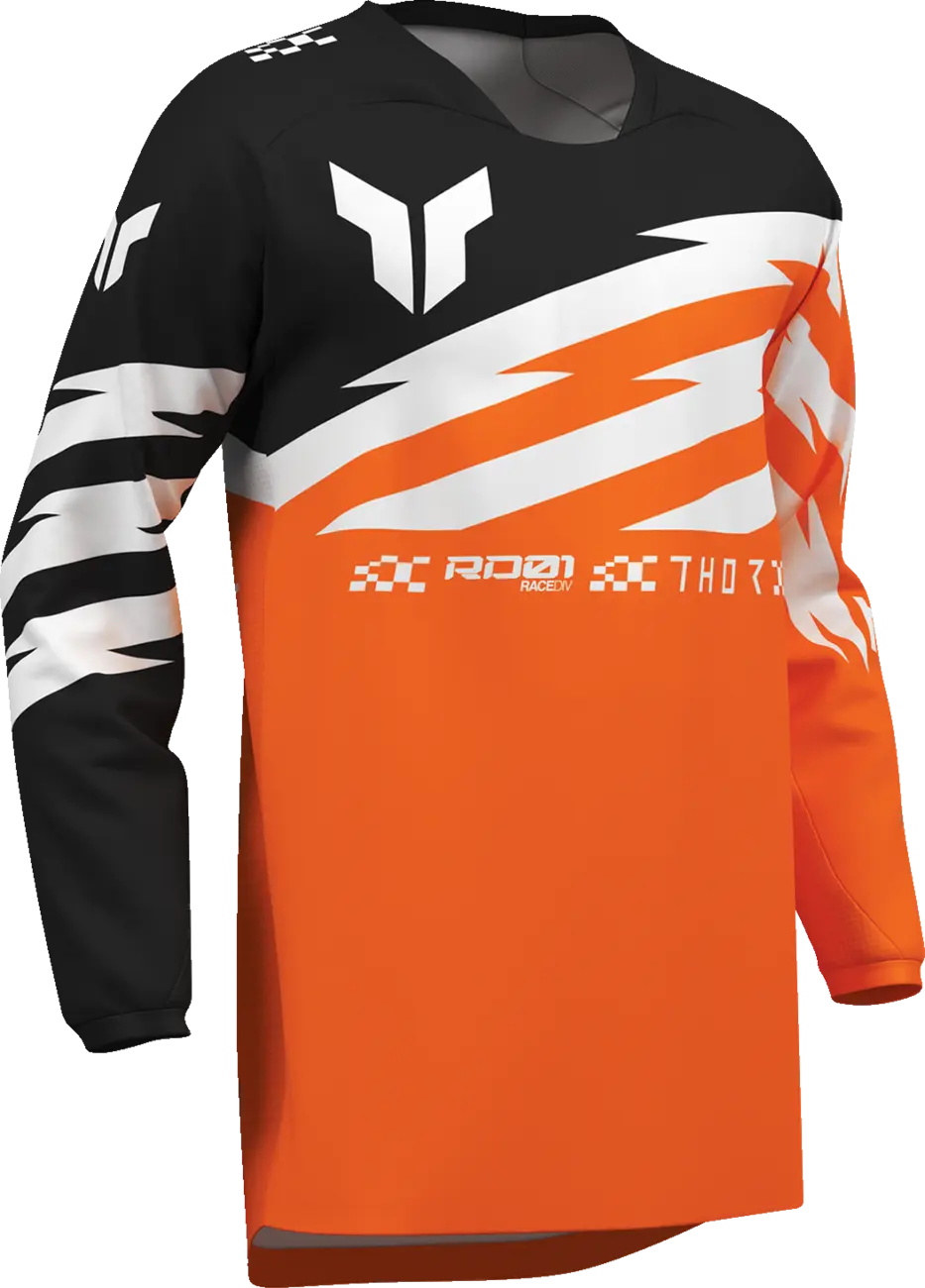 Thor Youth Launchmode Shockie Jersey Fluorescent Orange/Black