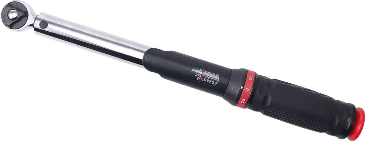 Bikeservice Window Scale Torque Wrench 3/8" Drive 20-100 Nm Black