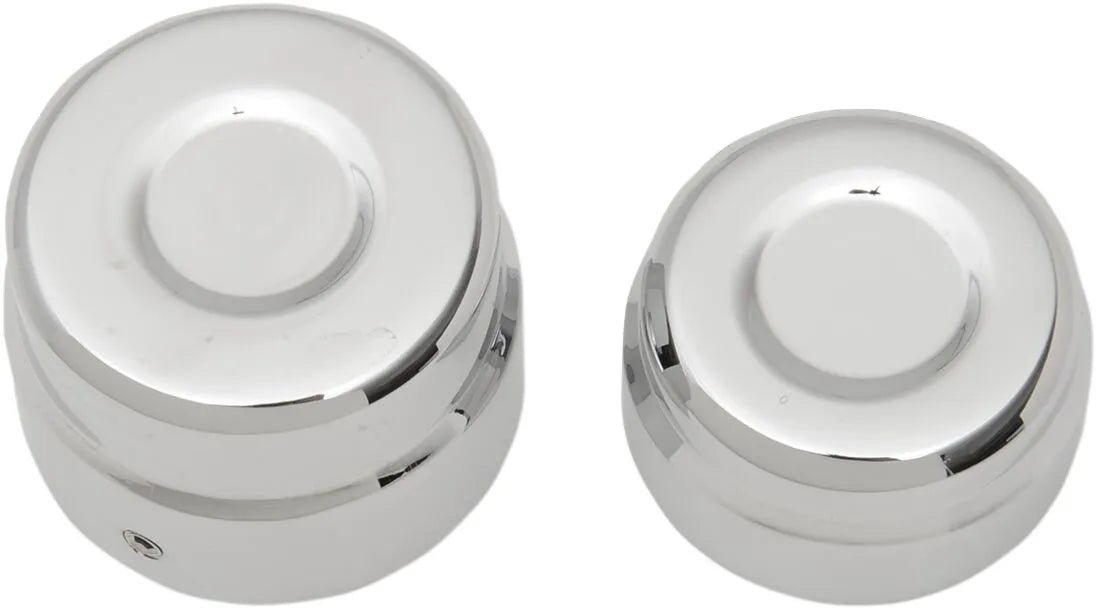 Drag Specialties Billet Axle Caps - Chrome Finish
