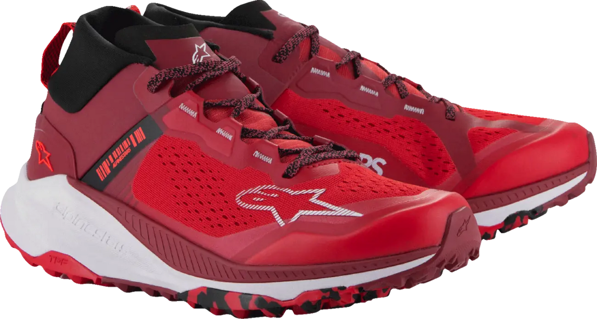 Alpinestars Meta XR V2 Shoes Bright Red Dark Red White