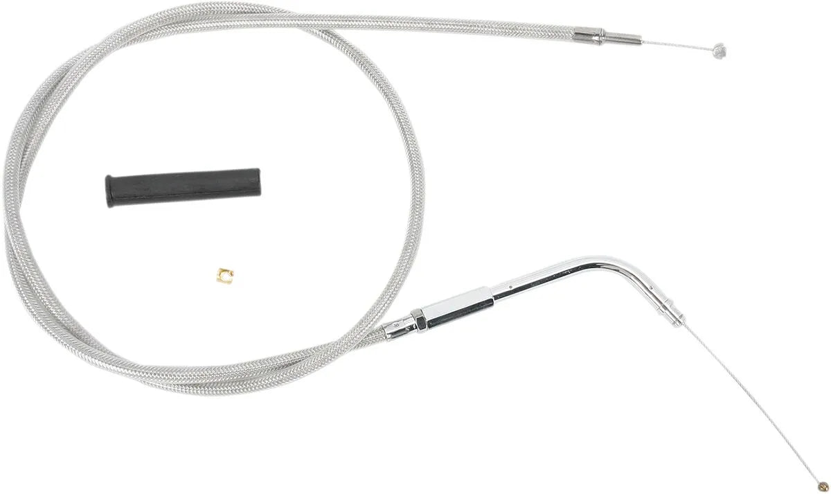 Drag Specialties Stainless Braided Idle Cable