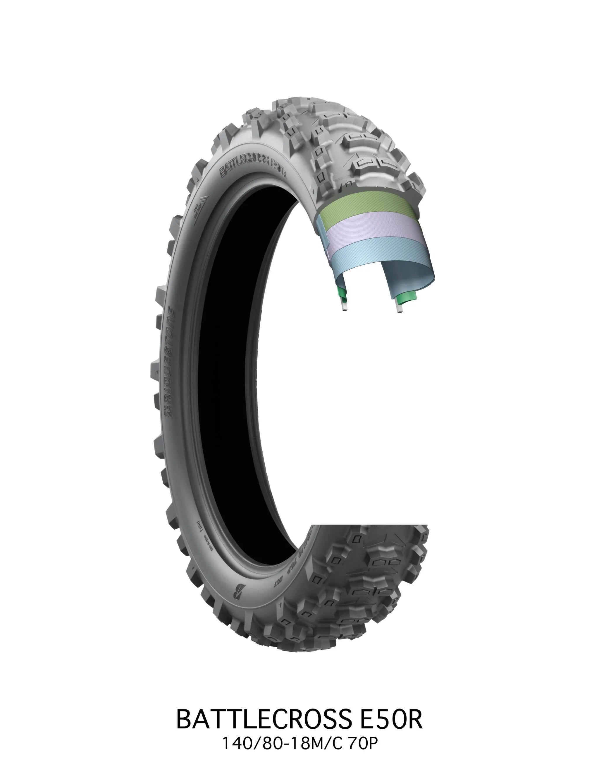 Bridgestone Battlecross E50 Rear Tire - 140/80-18