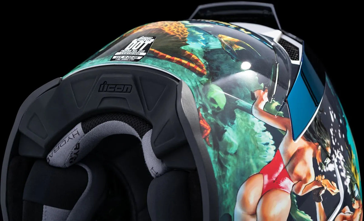 Icon Airflite Pleasuredome 4 Helmet Full Face Blue