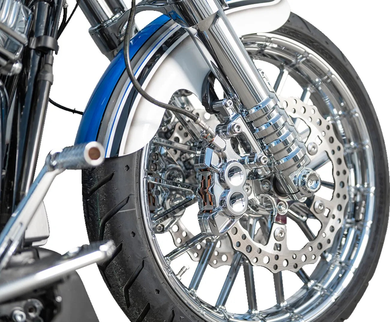 Arlen Ness Method No Flex Inverted Fork Legs - Chrome