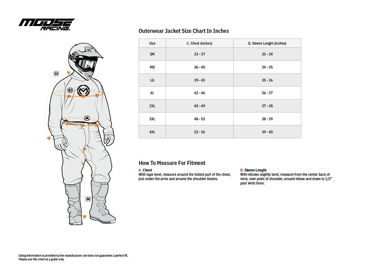 Moose Offroad Soft-Goods XC1 Rain Jacket Black