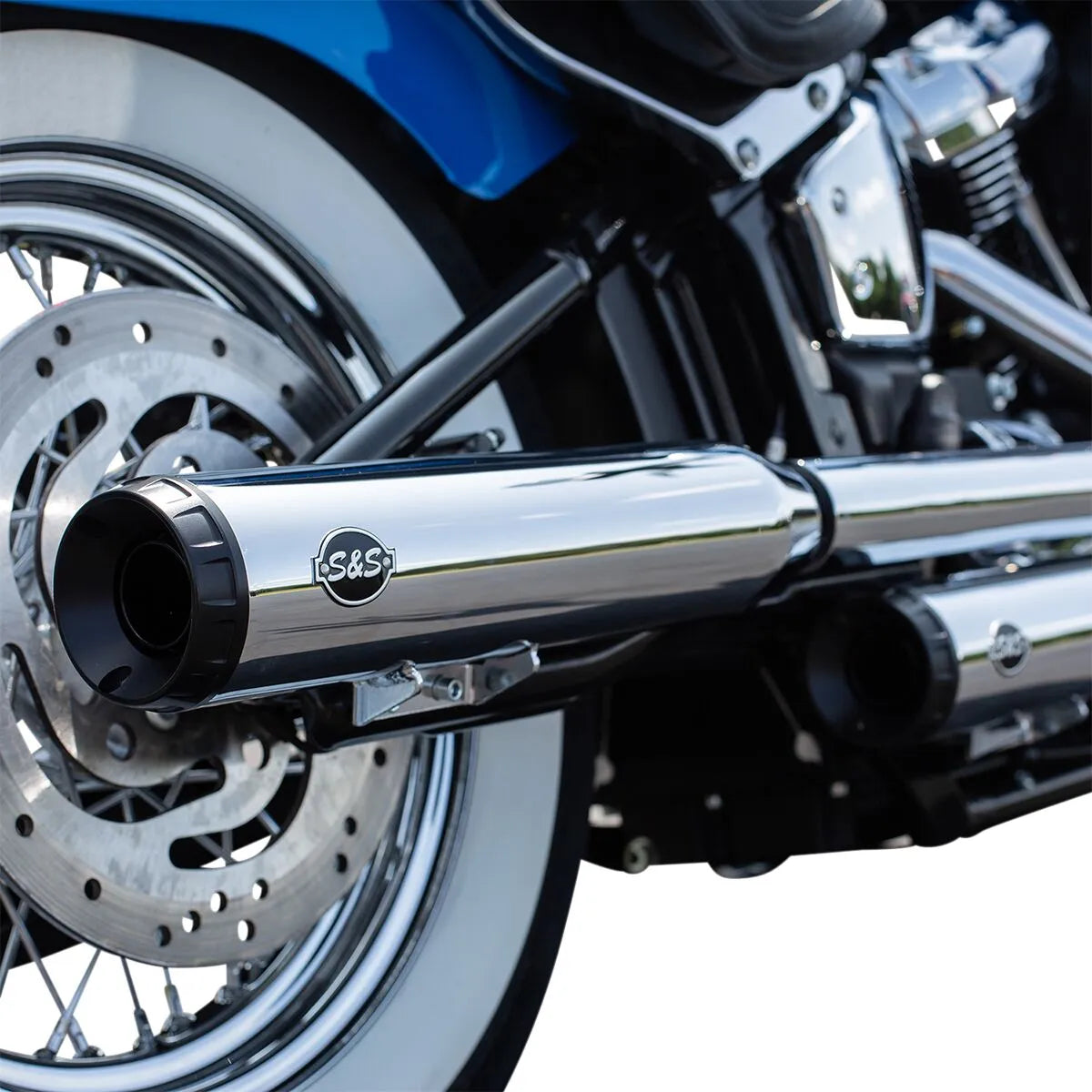 S&S Cycle Grand National Tłumiki Slip-On - Chrom