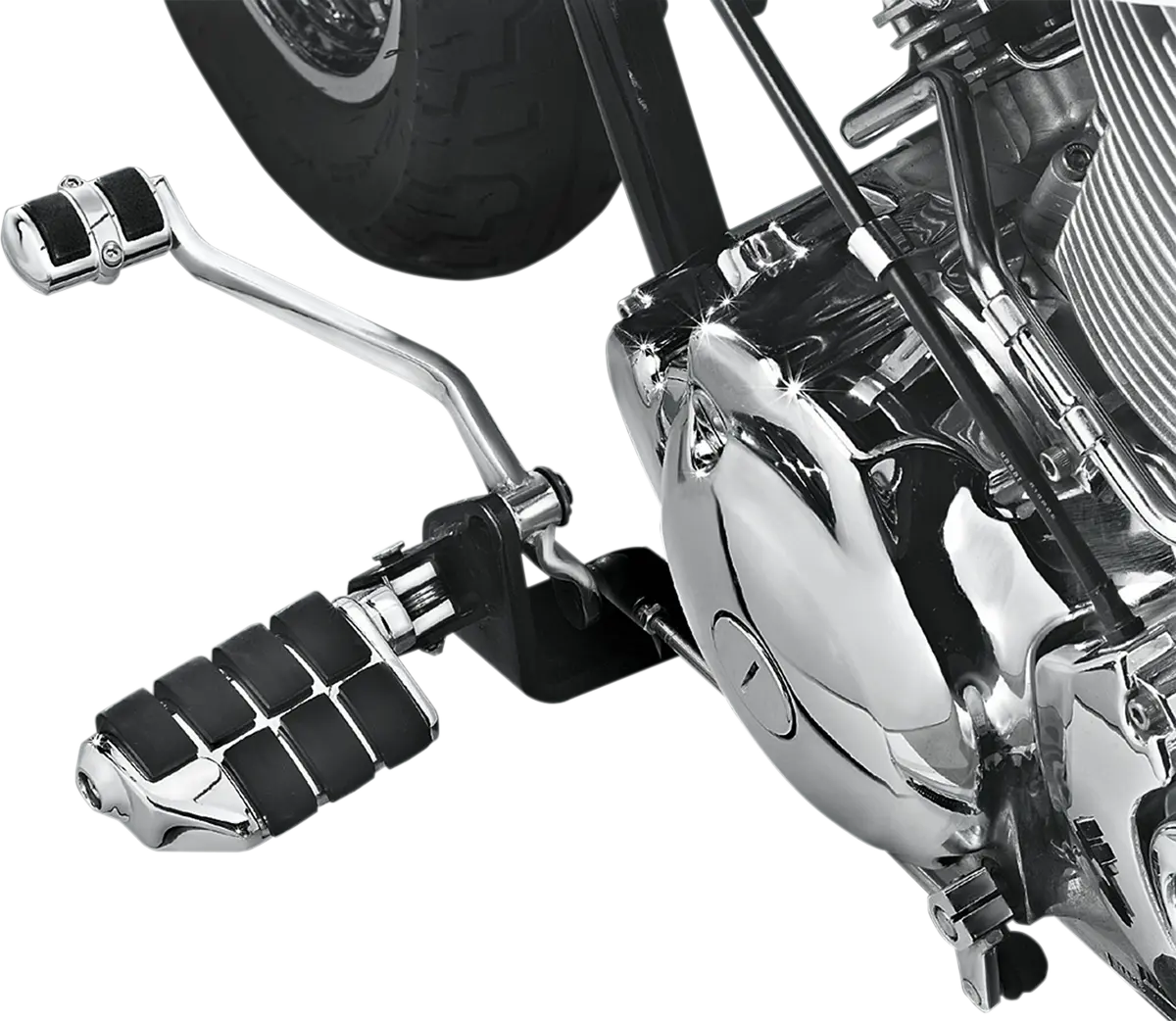 Kuryakyn Shift Peg Cover - Chrome & Rubber