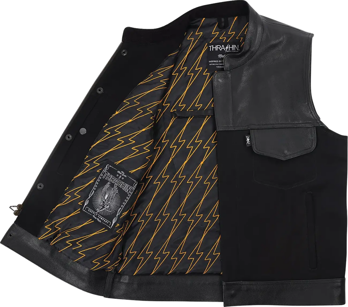 Thrashin Supply Co - Kanan Leather/Denim Riding Vest
