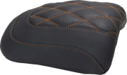 Rear Mustang Padded Passenger Seat Cowl - For Harley Davidson