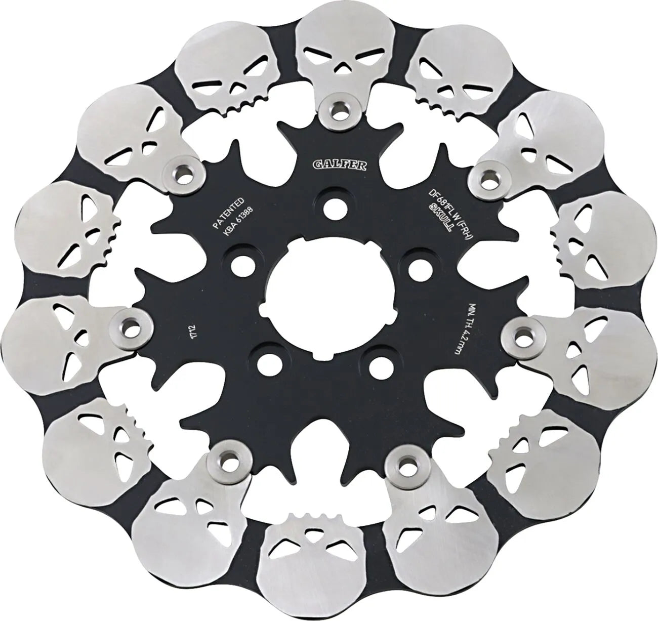Galfer Skull Brake Rotor For Superior Braking - Rear