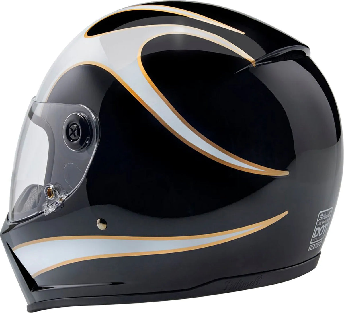 Biltwell Lane Splitter Helmet Gloss / Flames