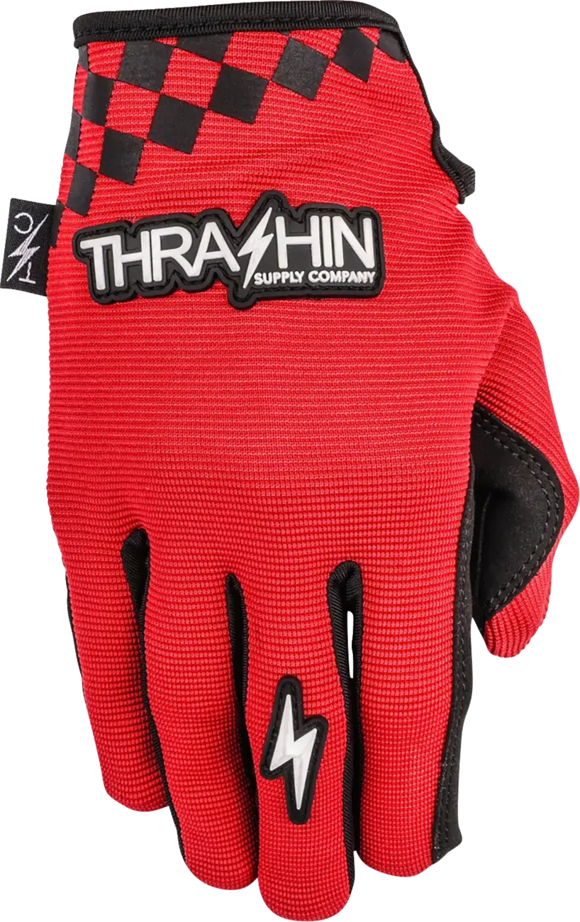 Thrashin Supply Go Fast Stealth Gloves Red