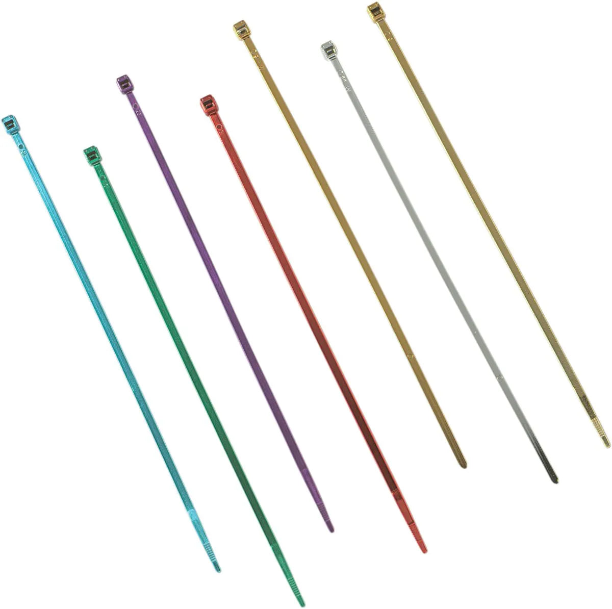 Drag Specialties Chrome Cable Ties 11" 10 Pack