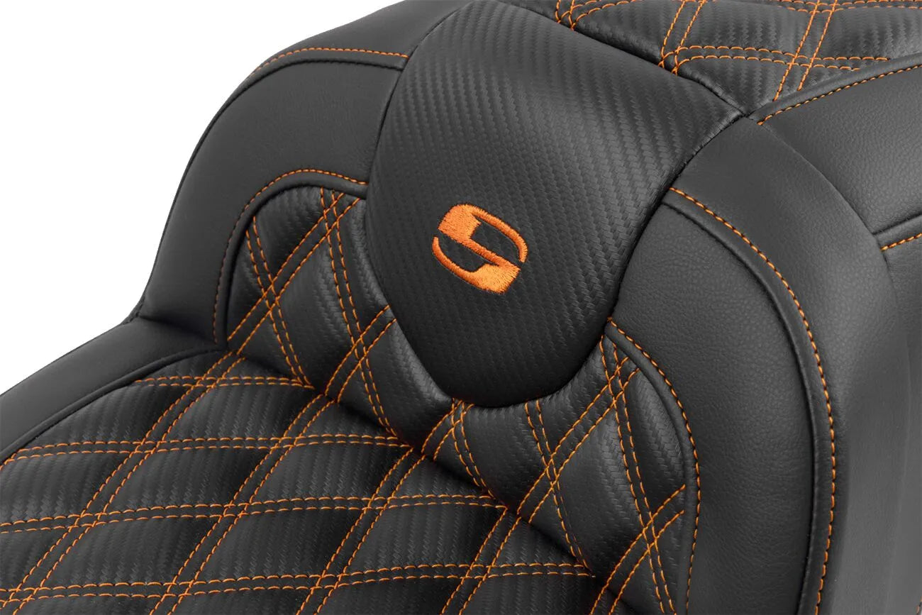 Saddlemen Roadsofa Lattice Stitch Seat - For Harley Davidson