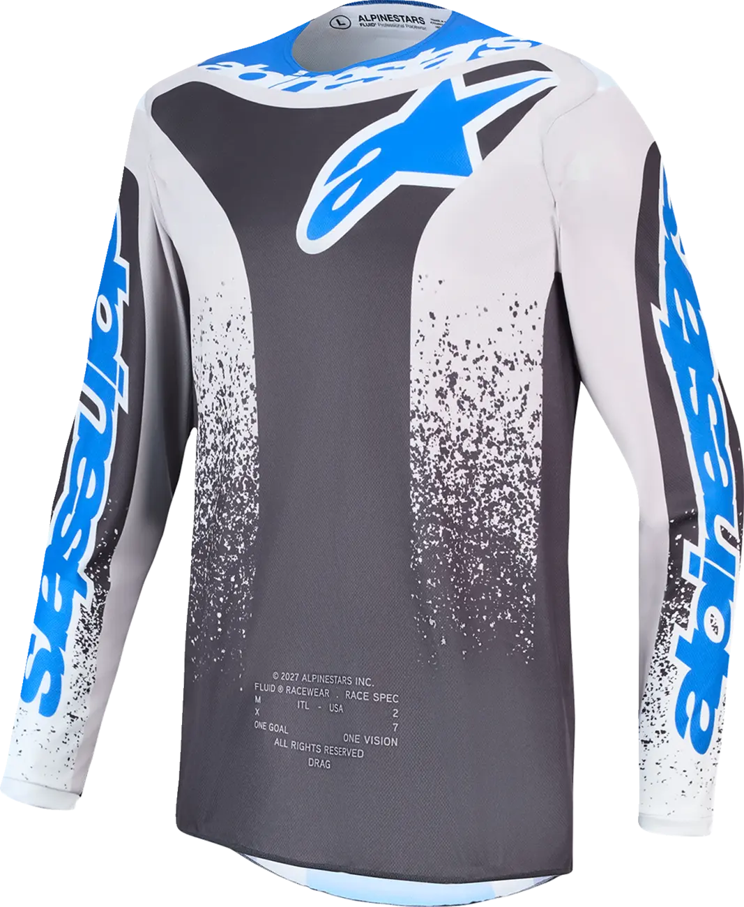 Alpinestars Fluid Drag Youth Jersey Gray/Lilac/Blue