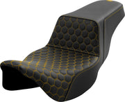 Saddlemen Honeycomb Step-up Seat - For Harley Davidson