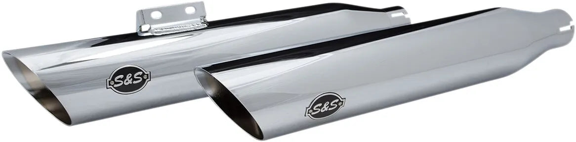 S&S Cycle Slash Cut Race Slip-on Tłumiki - Chrom