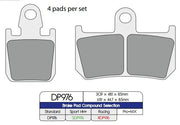 Standardowe Spiekane Metalowe Klocki Hamulcowe Dp Brakes - Przód