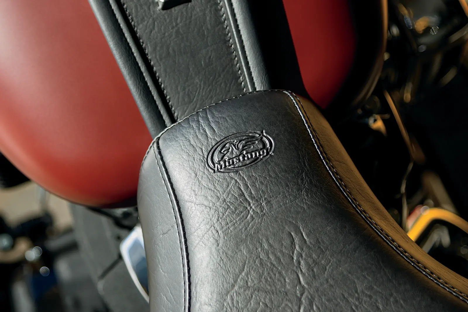 Mustang Mx Tour Solo Seat - For Harley Davidson