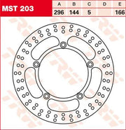 Tarcza Hamulcowa Stała Okrągła Trw Do 250-299mm - Przód