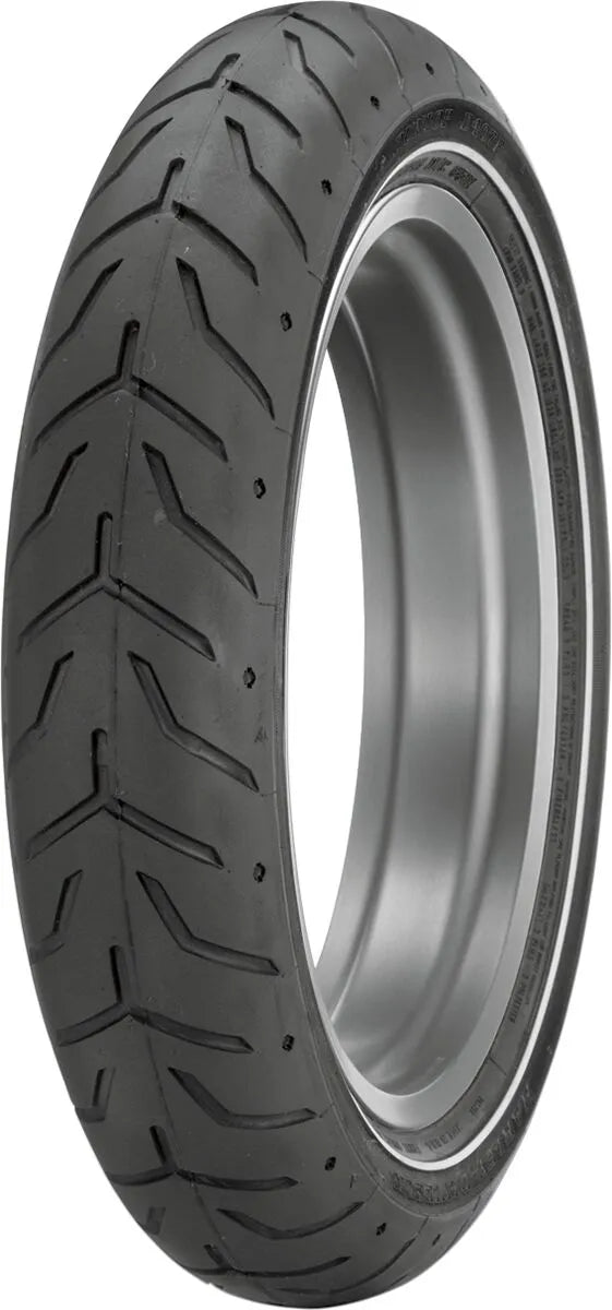 Dunlop D408 Tire Front 130/80b17 Single Whitewall