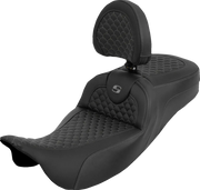 Saddlemen RoadSofa 2-Up Seat with Dragon Scale Stitch