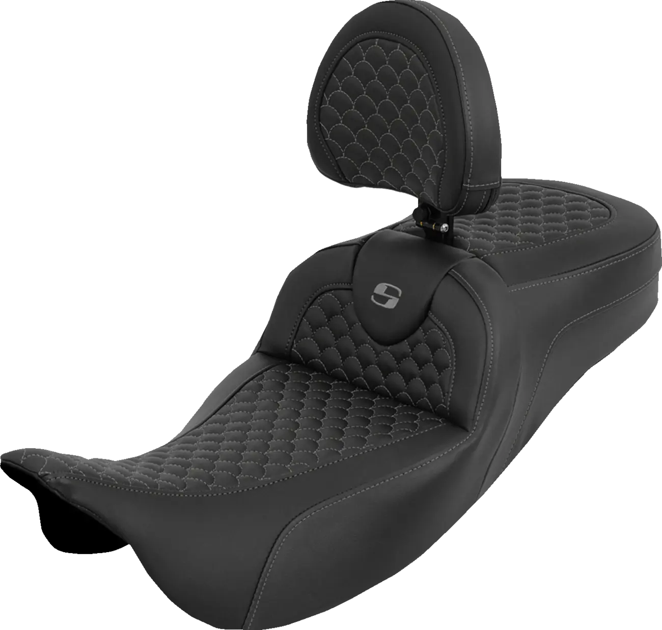 Saddlemen RoadSofa 2-Up Seat with Dragon Scale Stitch