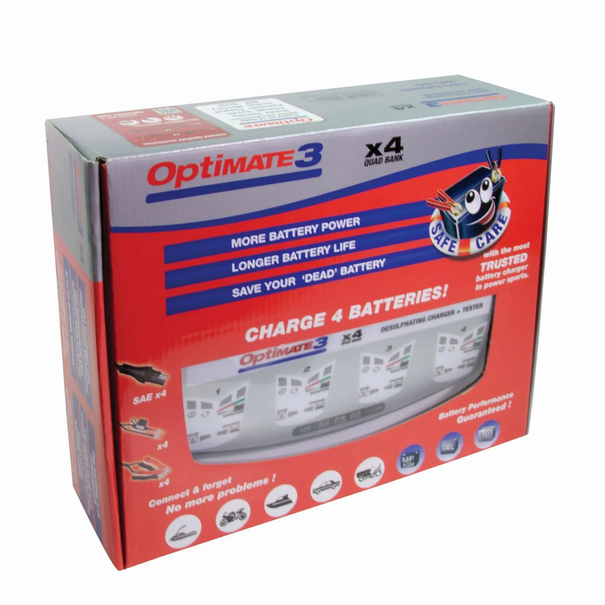 Tecmate Optimate 3 X 4 Bank Battery Charger