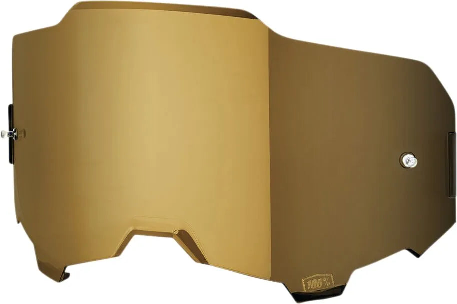 100% Armega Goggle Lens Mirrored Gold
