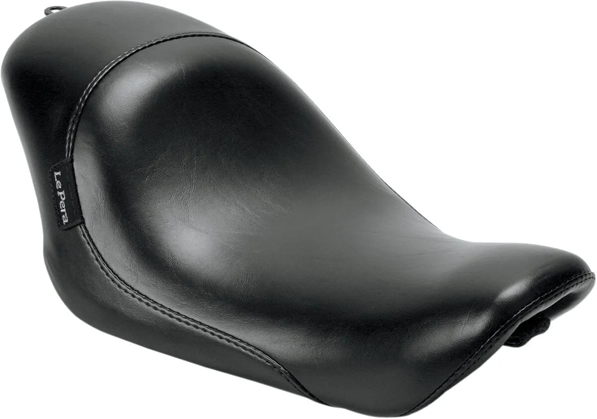 Le Pera Silhouette Solo Seat - Black Vinyl - For Harley Davidson