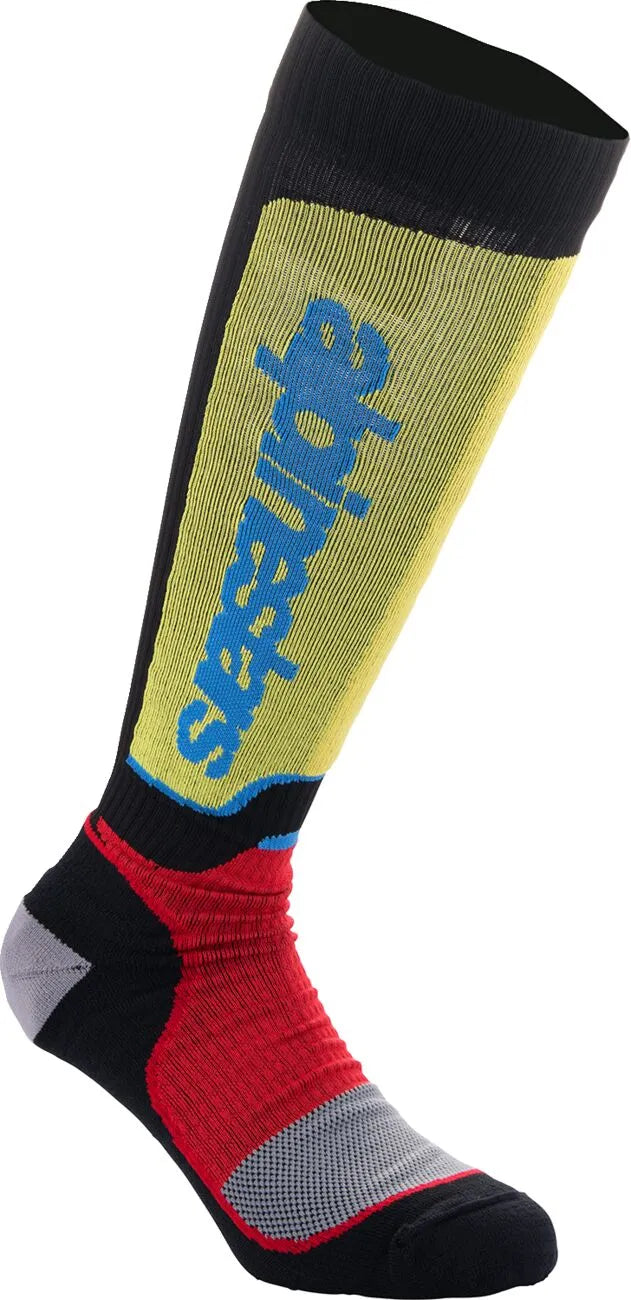 Alpinestars MX Plus Socks Black Red Blue